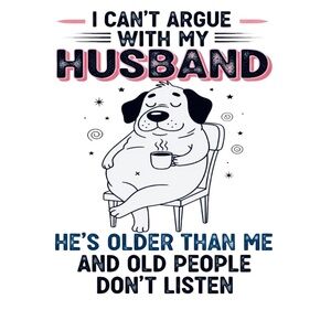 Gildan Women's Tee - White with Humorous Dog Graphic